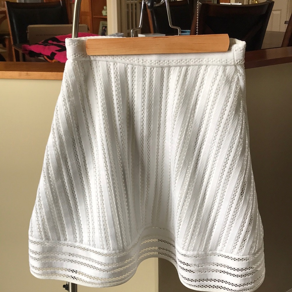Jcrew eyelet fully lined work skirt